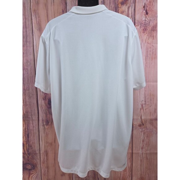 North Texas Mean Green Nike Dri-Fit White Polo Shirt XXL - Picture 2 of 7